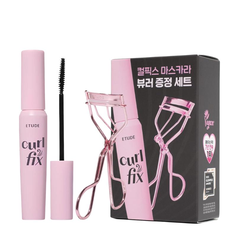 Curl Fix Mascara with Eyelash Curler (2 colors) 01 Black