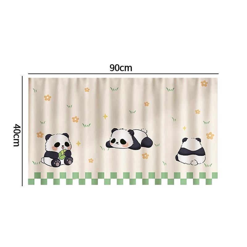 Short Door Curtain Irregular Door Window Curtains Short Curtain Cabinet Wardrobe Dust-proof Cover Home Kitchen Supplies