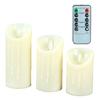 Vodotěsné plamenové svíčky na baterie LED svíčky s dálkovým ovládáním blikající falešné sloupové svíčky na svatbu Halloween