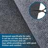 Self-Adhesive Cat Scratching Mat Trimmable Sofa Protector with Removable Carpet - Anti-Scratch Board & Play Pad for Cats