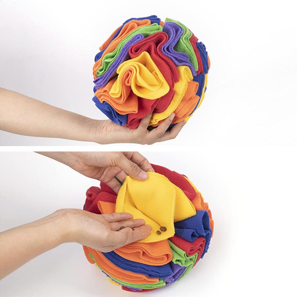 Enkarl Pet Nosework Toy Training Durable Food Treat Separation Anxiety and Chewing Dog Training Chew Exercise Equipment for Dogs and Cats Toy, Ball,