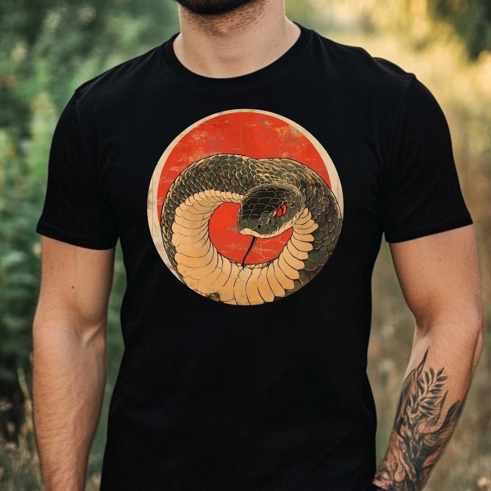 T-Shirt Herren Jahr der Schlange Motiv Baumwolle Größe XS bis 5XL L