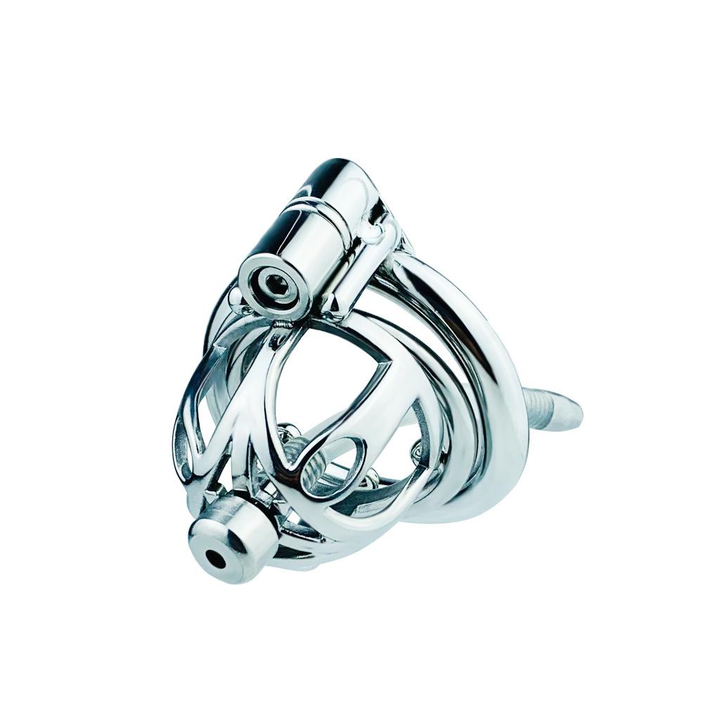 Men's Short Metal CB Lock Chastity Lock Lock Chastity Device   Sex Toys Slave Femdom BDSM Stainless Steel