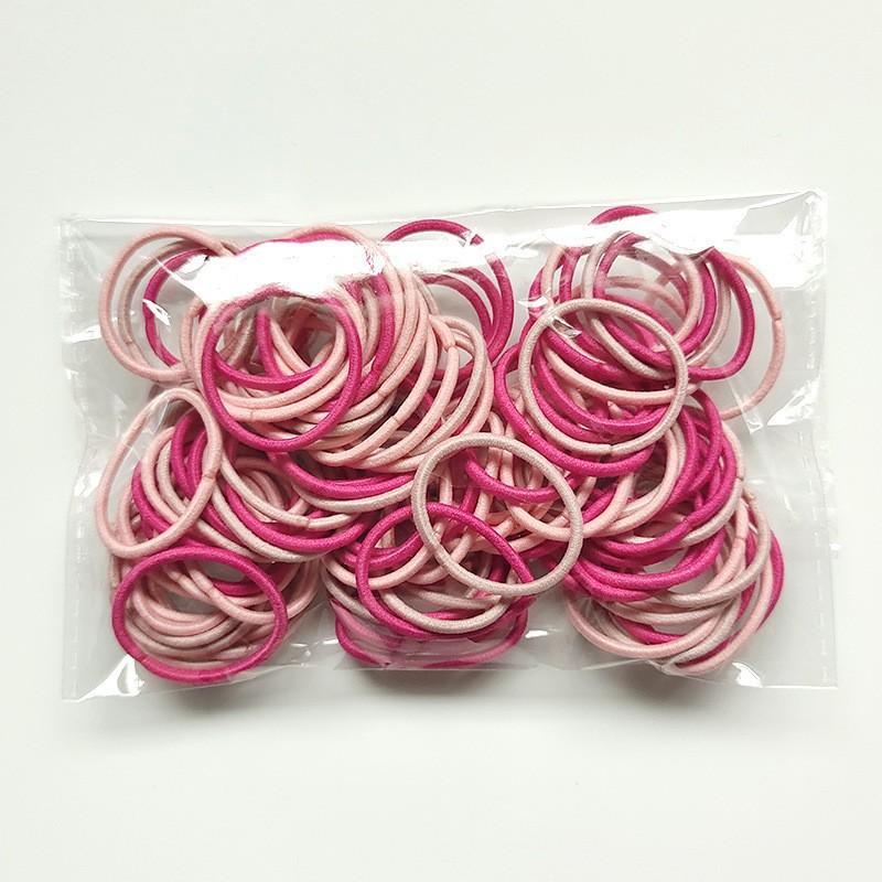 100 Korean-Style Children's Hair Ties - Gentle Baby Hair Accessories for Little Girls