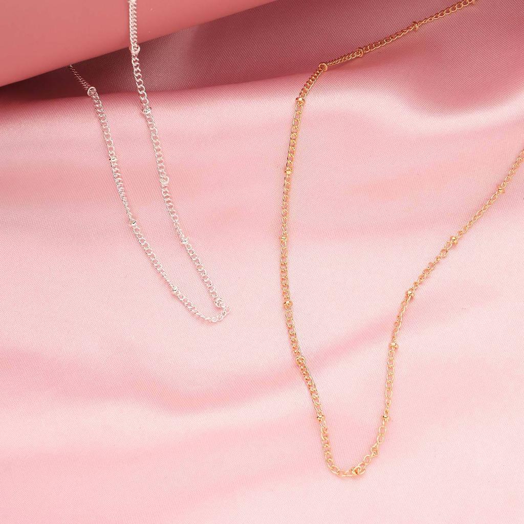 Europa, Amerika, einfache und modische Metall-Kupferperlenkette kurze Halskette, personalisierte vielseitige Street-Halskette