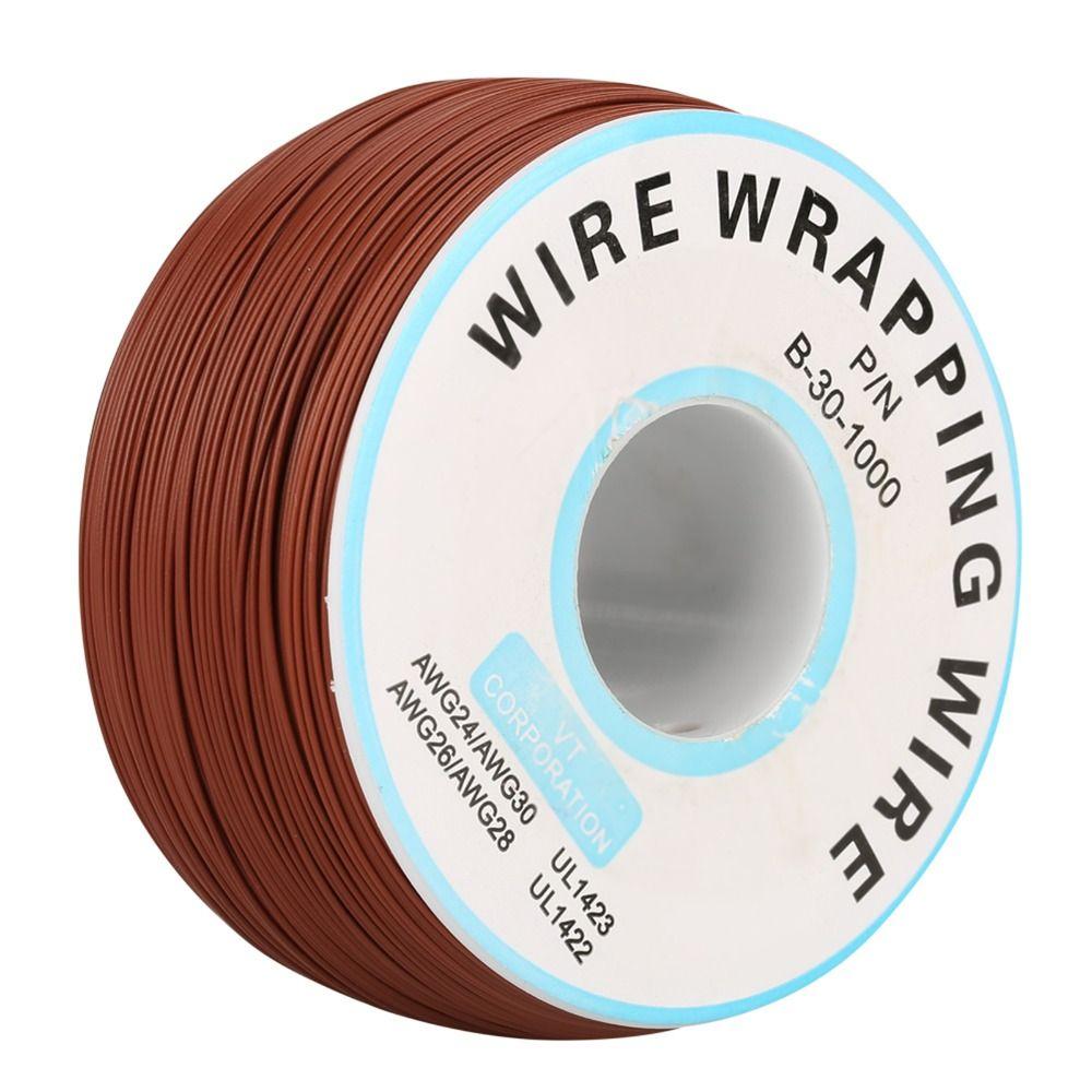 Colorful 30AWG Wire Wrapping Copper Wire 0.25mm Core Diameter 200M Single Copper Wire Strand Wrapping Wire Circuit Board