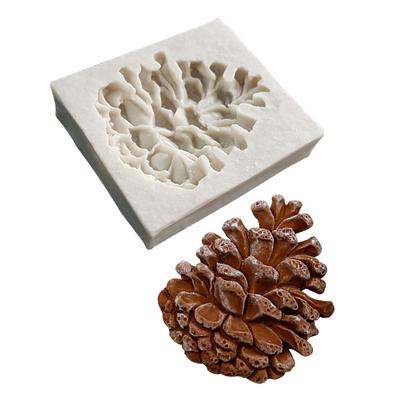 Weihnachts-Pinienkern-Fondant-Kuchenform aus lebensmittelechtem Silikon für Plätzchen, Zuckergussform