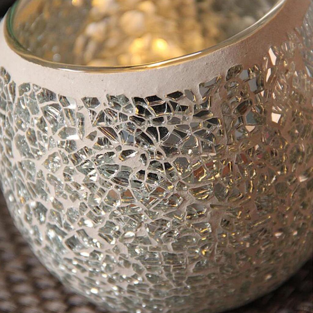 Držák na svíčku Středový díl Evropské mozaikové sklo Držáky na čajové svíčky pro domácí dekoraci, Stůl, Večírek