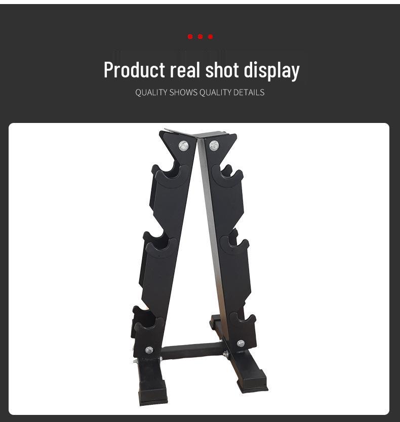 Three-Tier Dumbbell Rack: Compact Home Fitness Organizer