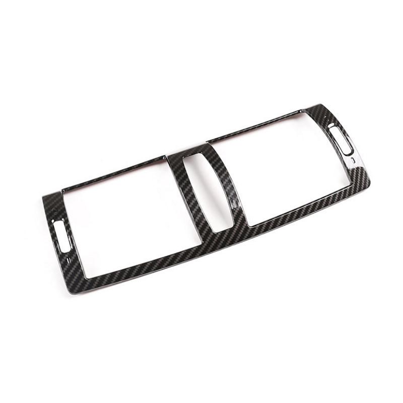 For BMW 1 Series E81 2007 2008 2009 2010 2011 ABS Car Carbon Texture Center Control Air Condition Vent Outlet Frame Cover Trim