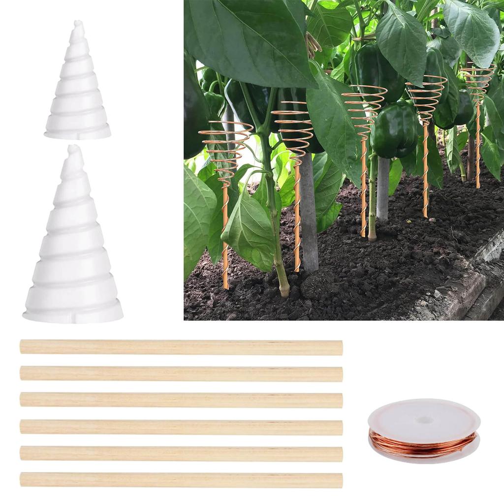 Fibonaccis Coil Winding Jig for Electroculture Gardening Copper Wire Antenna Jig for Gardening Growing Plant Vegetables