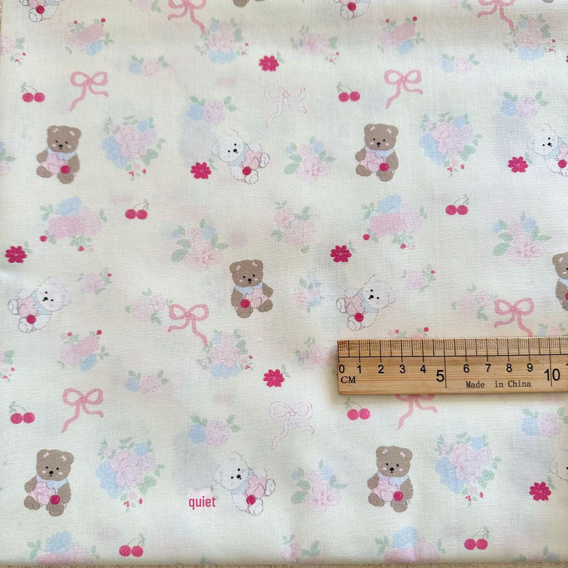 

100% хлопок 40-х годов цифровая корейская мультяшная ткань для детской и взрослой одежды, домашней одежды и багажа 95 cm