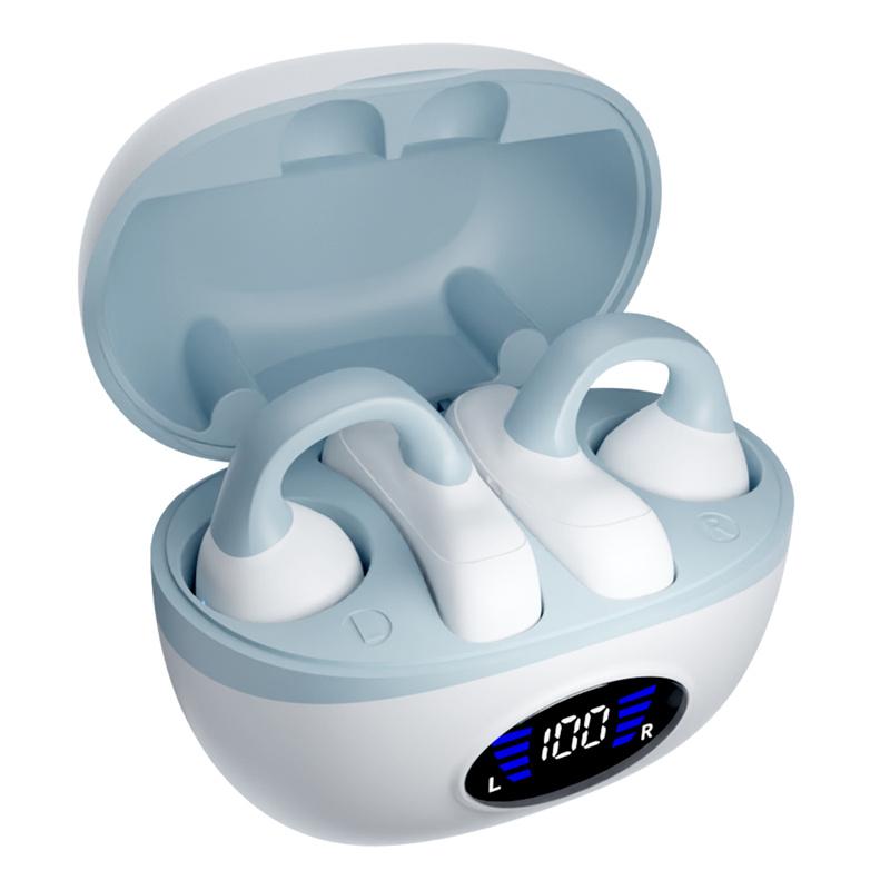 GM29 Wireless Earphones 48dB Active Noise Cancellation Bluetooth 5.3 Clip-on Earbuds 48H Battery Life IPX7 Waterproof