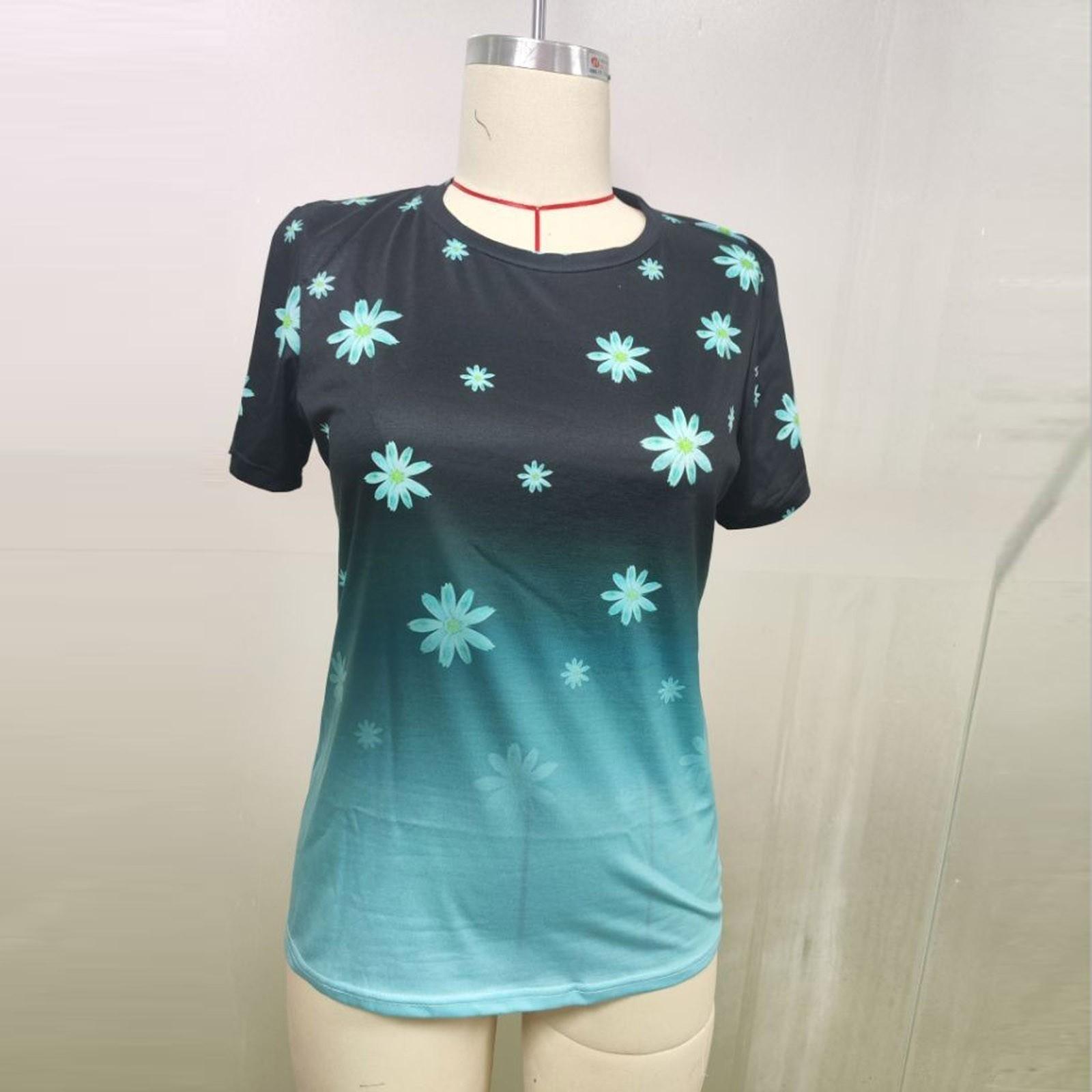 Женская рубашка с коротким рукавом — фото 4