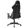 Gaming Chair Black and Orange Faux Leather