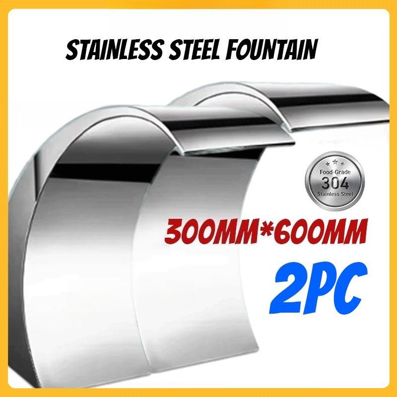 Swimming Pool Fountain Waterfall Stainless Steel Solar Fountain Pond Swimming Pool Filter Fountain Garden Decorative Faucet