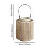 Woven Lantern,Paper Rope Tea Light Candle Holder Handcraft Rustic Hanging for Tabletop Outdoor Home
