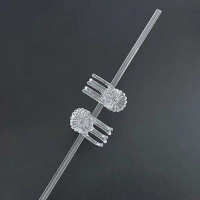 Przezroczyste Klipsy do Roślin Storczyków Kształt Kwiatu Klips Wspierający Rośliny Ogrodowe Plastikowe Przezroczyste Klipsy do Pnączy Kwiatowych do Podtrzymywania Łodyg Pnączy