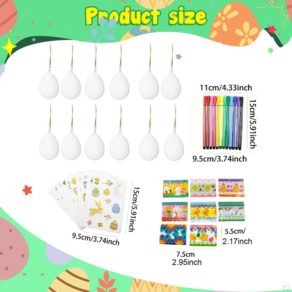 Easter Egg DIY Kit for Basket Fillers Hanging Decorations Kids Arts Projects