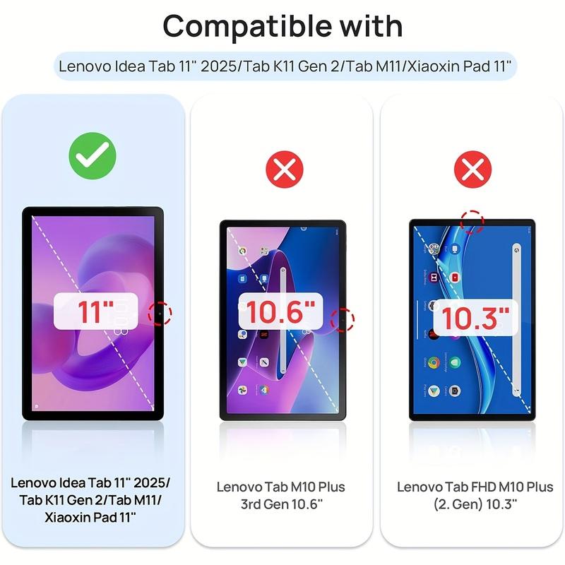 Case For Lenovo Idea Tab 11-inch 2025 Tab M11/ K11, TB-336FU TB-336ZU TB-330FU TB-331FC Tab One 8.7 TB305FU Xiaoxin Pad Pro Magnetic Flip Smart Cover
