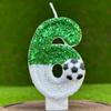 Creative Football 0-9 Number Birthday Candle Children Cake Decoration Gifts For Boy Halloween Party Memories Candle