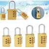 Travelling Combination Padlock Brass Code Lock Mini Number Password Lock  Door