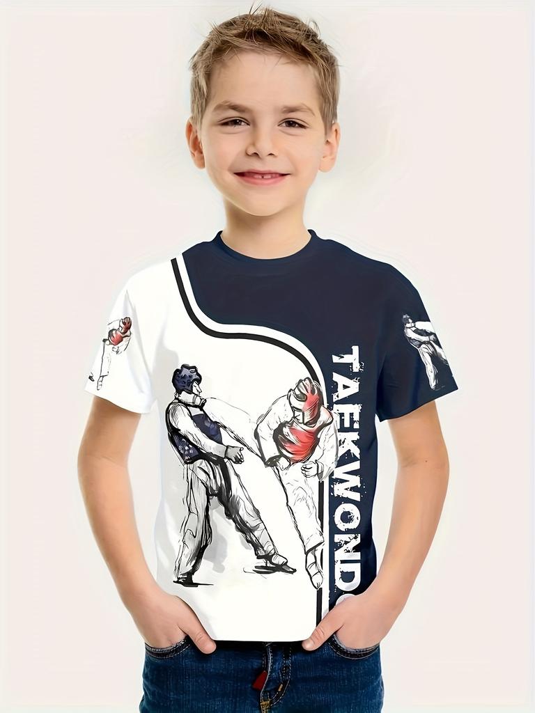 Ubrania Dziecięce Chłopięce Halloween Rekin Dynia Nadruk Chłopięcy T-shirt Krótki Rękaw Kreskówkowy Graficzny T-shirty O-Neck Odzież Dziecięca