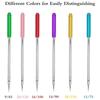 5Pcs Sewing Machine Needle Colorful Stainless Steel Needle Regular Point Machine Needle for Sewing Machine Accessories