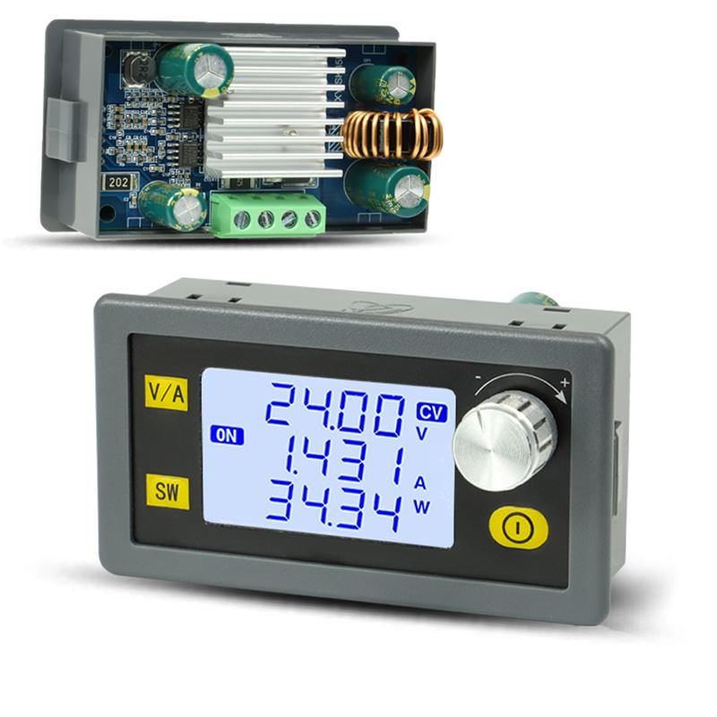 

SK35H DC DC Підвищувально-знижувальний перетворювач CC CV Регульований блок живлення Знижувальний стабілізований модуль Регульована лабораторна напруга 0.6-30В