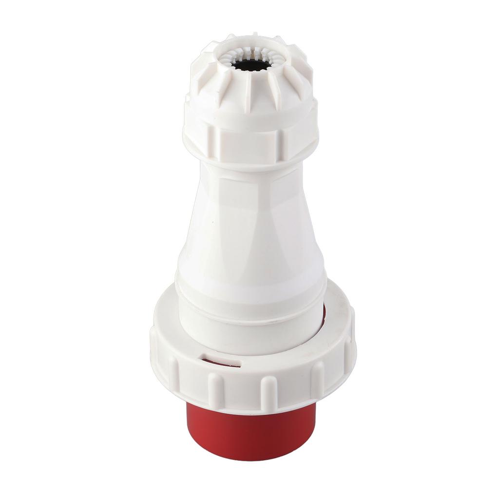 Industrial Socket CEE Aviation Connector IP67 Waterproof 5PIN 63A 220‑415V Red for Outdoor