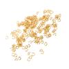 200 Pcs Jump Rings Multipurpose Stainless Steel Gold Open Jump Ring DIY Jewelry Connection Buckle