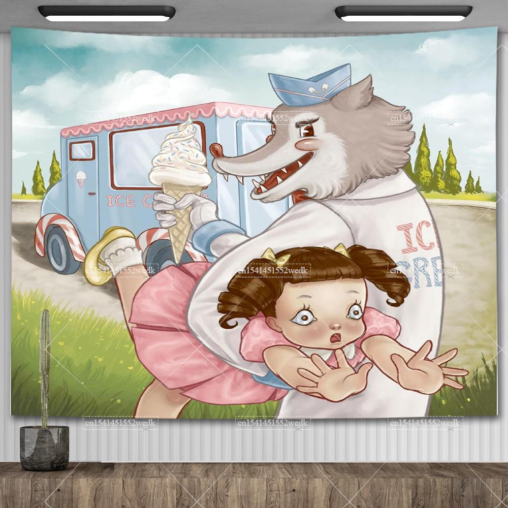 Melanie Martinez New Portals Music Album Cover Wall Flag Tapestry Meme Tapestry Aesthetic Room Decoration Party Backdrops