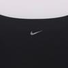 Nike Solid Color Off-The-Shoulder Fitted Long Sleeve Workout Top Women Tops Black DQ6035-010