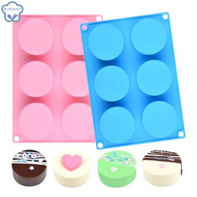 Moldes de silicona para galletas, cilindros redondos, moldes para dulces y chocolate, moldes perfectos para cupcakes cubiertos, pudines de caramelo, mini jabones.