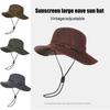 Fischerhut Retro-Stil West-Cowboy-Eimerhut mit verstellbarer Größe Wasserdicht Schnelltrocknend Outdoor Sonnenschutzhut
