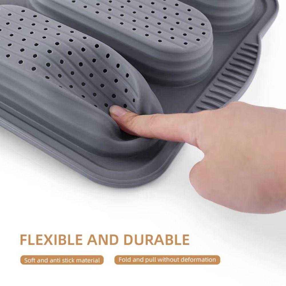 Non-Stick Silicone Baking Mold Food Grade Silicone Bake Tray Practical Bread Mould  DIY Kitchen