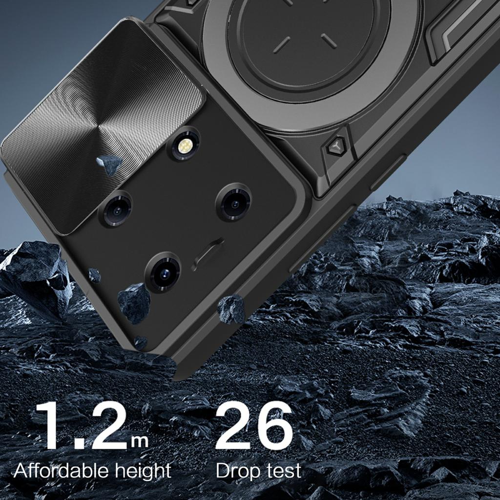 For Infinix Note 30 VIP 5G Case Lens Protection TPU+PC Kickstand Phone Cover