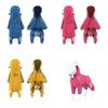 Rain Pet Dog Coat Outdoor Clothing Puppy Jacket Hooded Towable Reflection Night