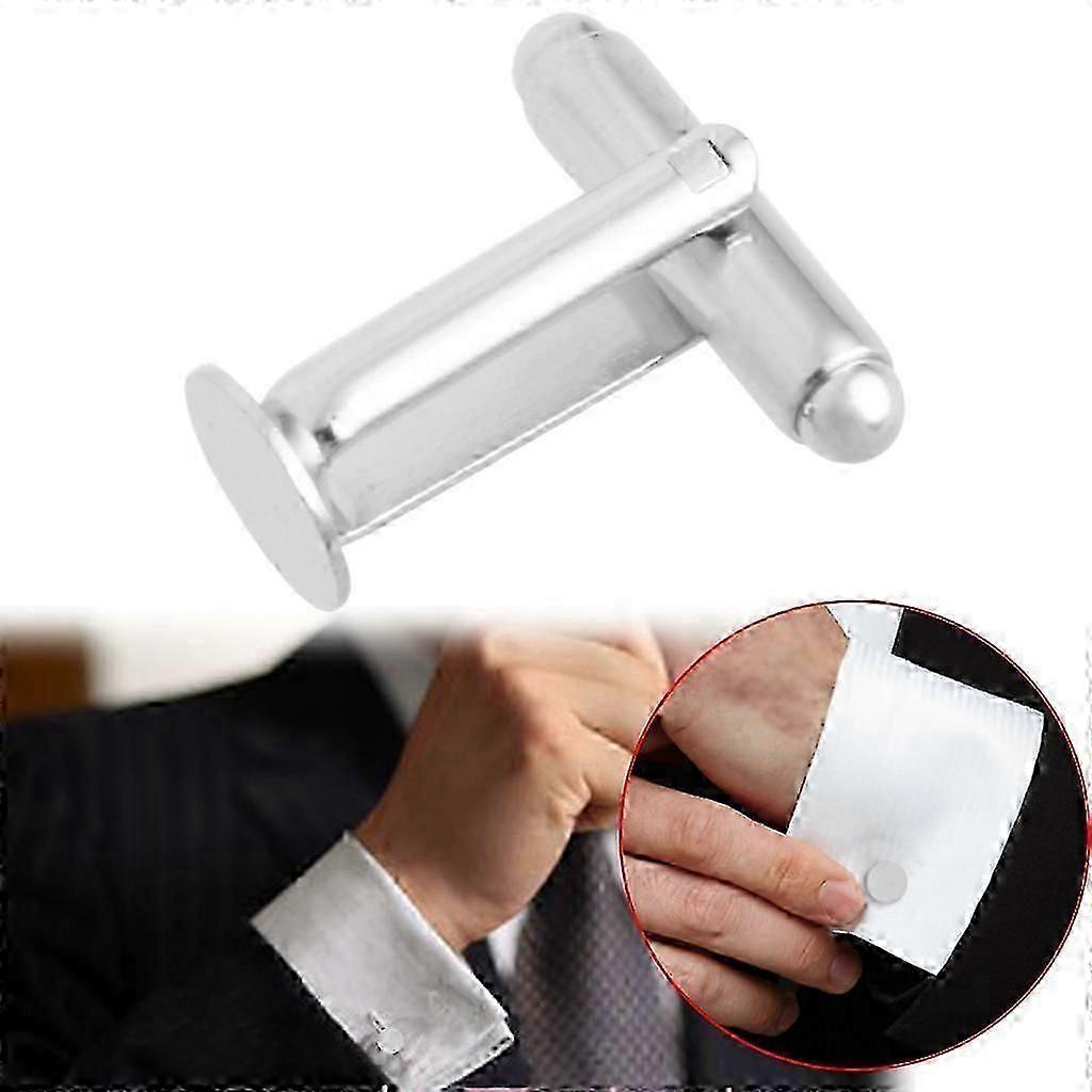 Piercing Classic 10 Pcs Men's Cufflinks Cuff Link Silver Tone Backs Blanks 0.31 [jkw]