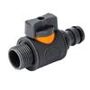 Instants Connects Disconnect 6 Point Threaded Hose Adapter ABS Plastic Materials With Flows Control Mechanism