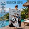 K-pop Group Stray Beach Towel, Microfiber Beach Towel, Perfect For Pool, Beach, Travel, Home Decor Beach Party Fan Gifts
