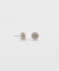 Ordor [14K Post] Two-Tone Daisy Earrings