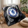 Chelsea FC Theme Blanket Soft Flannel Blanket Plush Throw Blanket Cozy Sofa Bed Blanket for Home Decor