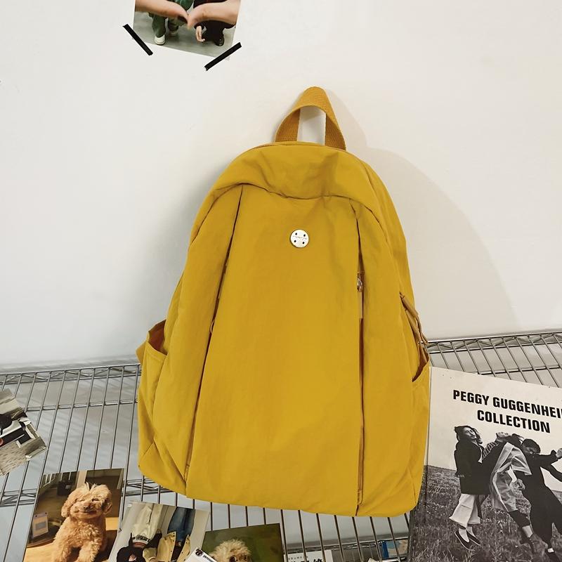 Sac à dos pour femme, sac à dos de sport pour homme, sac d'école de couleur unie pour étudiant