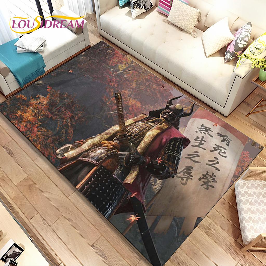 3D HD Sekiro Series Game Gamer Area Rug,Carpet Rug for Home Living Room Bedroom Sofa Doormat Decor,kids Play Non-slip Floor Mat