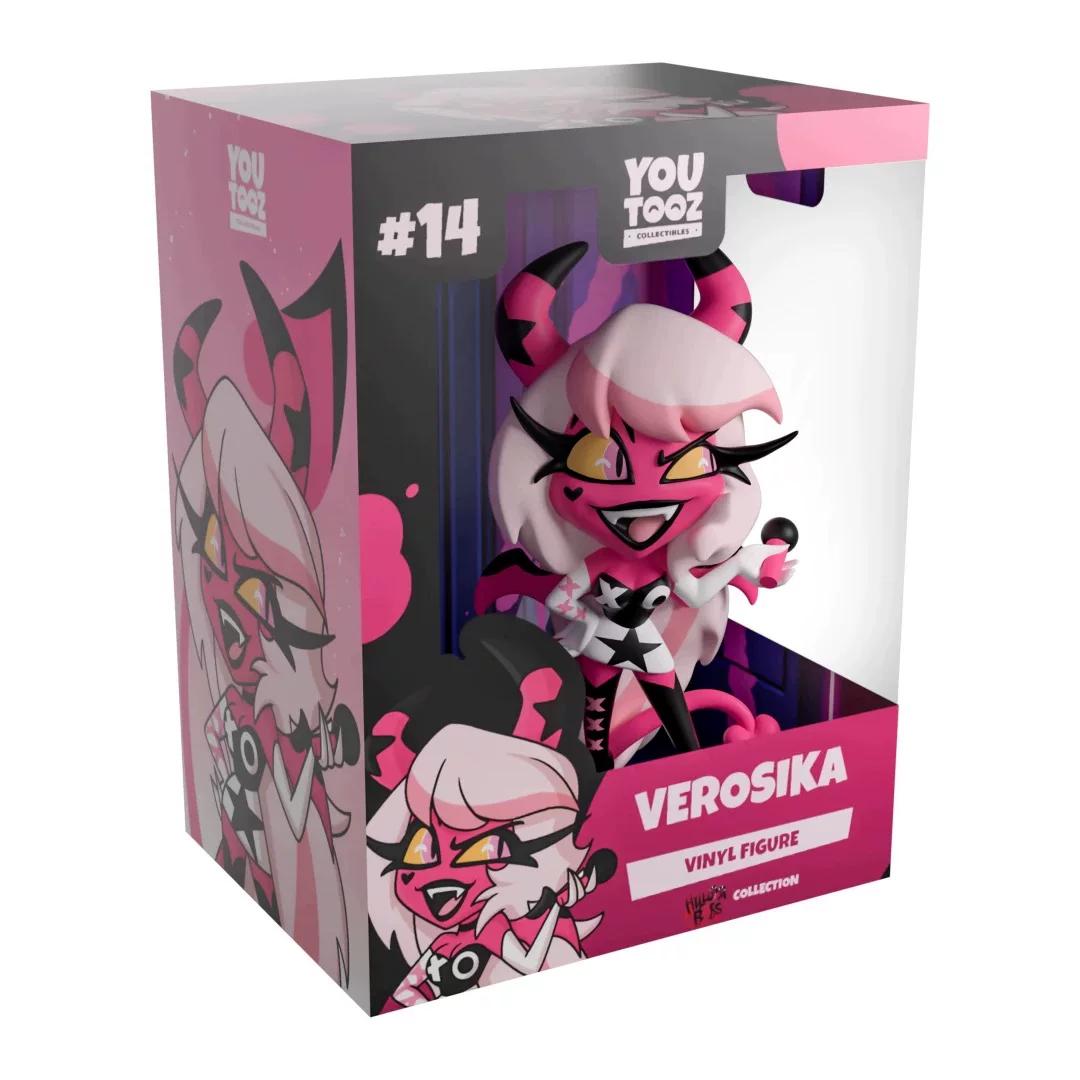 

Youtooz Helluva Boss Verosika Mayday Vinyl Figure Debut Edition Standing With Pink Microphone Cute Collectible