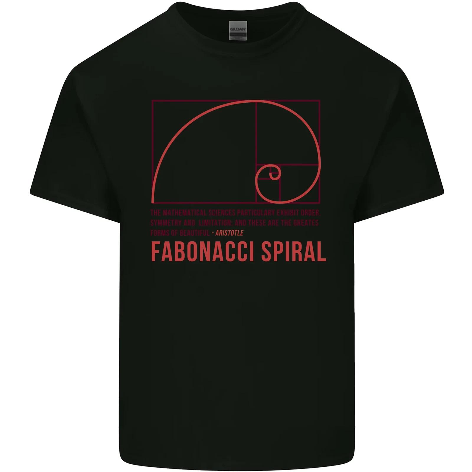 Fibonacci Spiral Mathematics Maths Science Kids T-Shirt Childrens 2XL