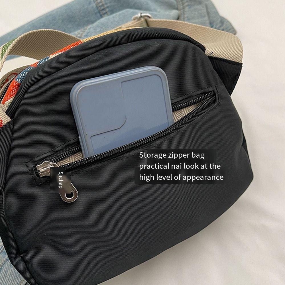 Large Capacity Shell Bag Wide Shoulder Strap Shoulder Bag Simple Women's Crossbody Bag  Camping