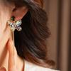 18K Gold Plated Zircon Butterfly Tassel Ear Clip - Exquisite, Light Luxury Earrings