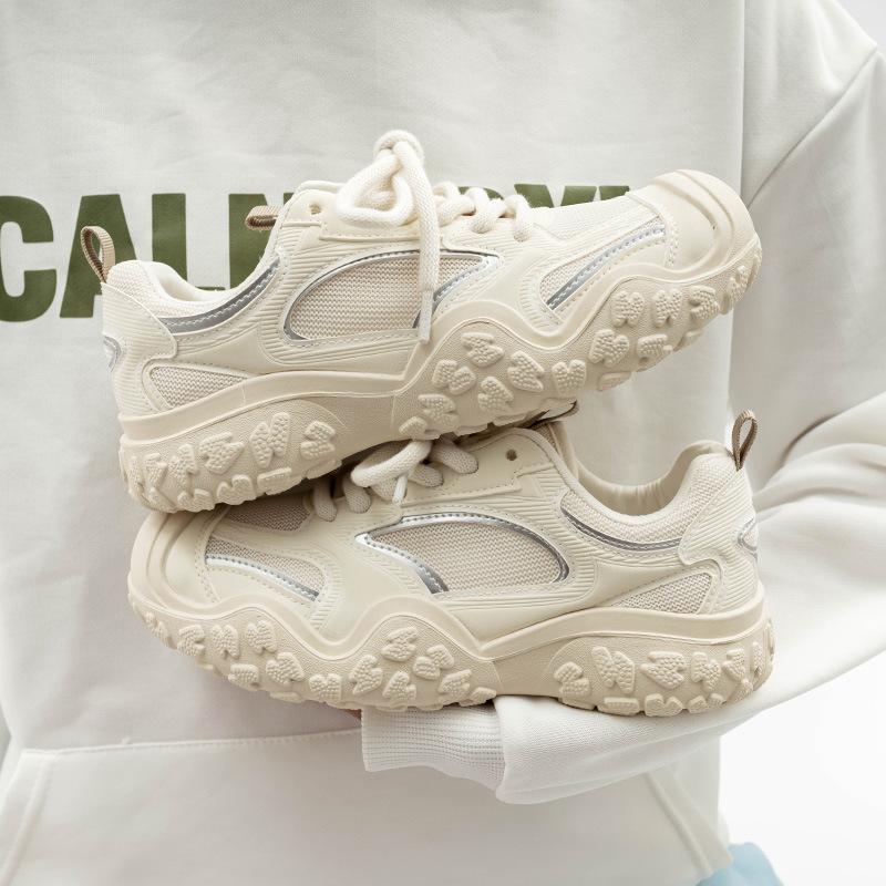 Belle retro mesh breathable sports spring and summer new thick-soled ugly cute dad shoes 36